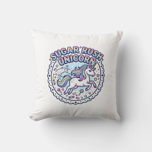 Coussin Licorne Sugar Rush Licorne Drôle Cadeau Mignon Des