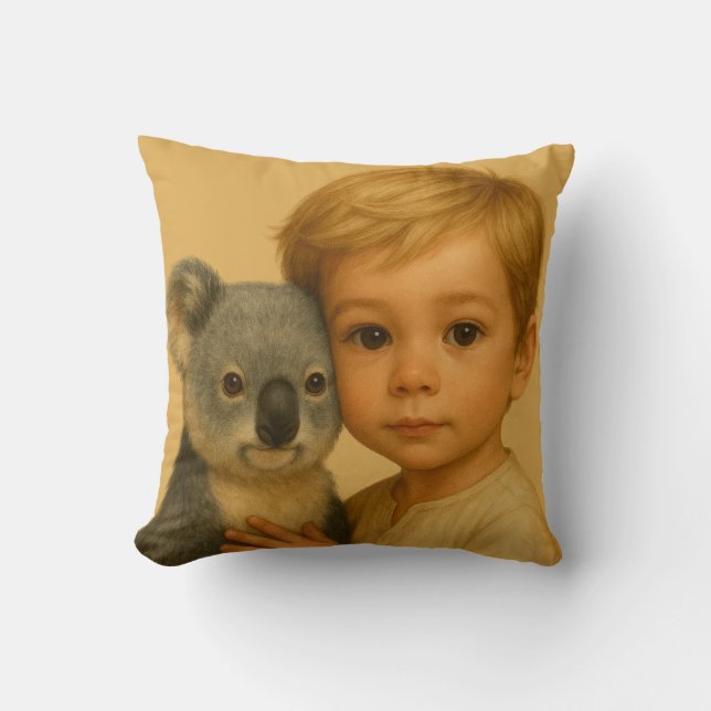 Coussin Lien de la nature et de l'innocence (Koala) (Recto)