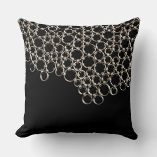 Coussin Liens de Chainmail noir
