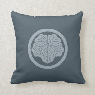 Coussin Lierre de crête de famille de lundi de Japonais de