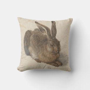 Coussin Lièvre de style vintage - Albrecht Dürer