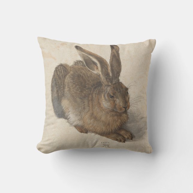 Coussin Lièvre (par Albrecht Dürer) (Recto)
