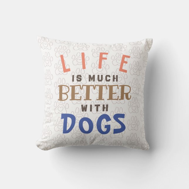 Coussin Life est plus drôle (Recto)