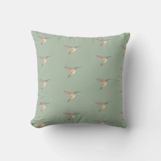 Coussin Light Sage Allen's  Hummingbird