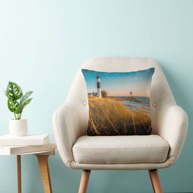 Coussin Lighthouses | Big Sable Lighthouse Ludington (Chaise)