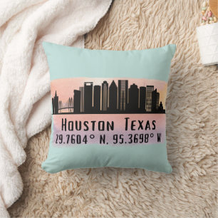 Coussin Ligne aérienne de Houston TX City