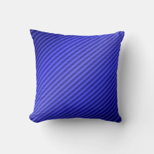 Coussin Ligne Bleue Mince - Designs Uniques