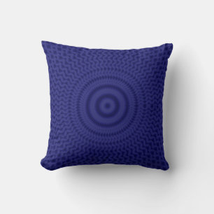 Coussin Ligne Bleue Mince - Designs Uniques