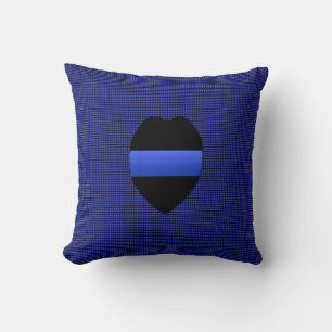 Coussin Ligne Bleue Mince - Interchangeable