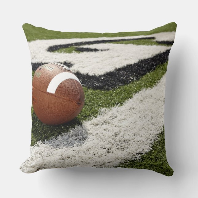 Coussin Ligne de but du football (Recto)