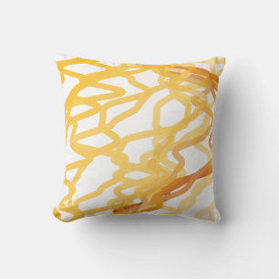 Coussin Lignes Abstraites peintes