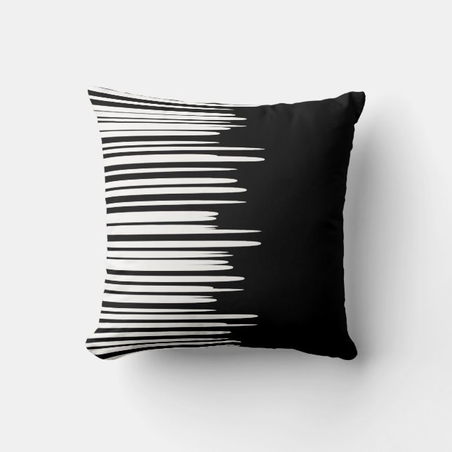 Coussin Lignes blanches inégales  (Recto)