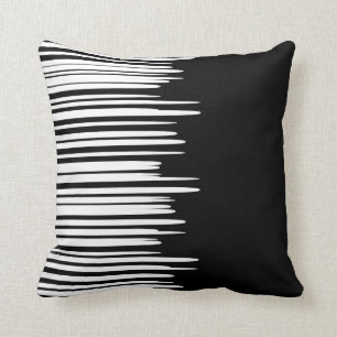 Coussin Lignes blanches inégales