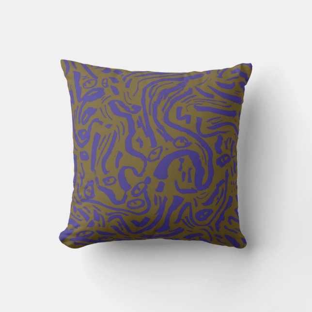 Coussin Lignes de flux Abstraites Lancer l'oreiller - stud (Recto)
