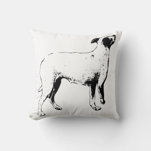 Coussin Lignes de loft (Loft Lines) : Chien droit