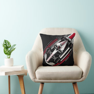 Coussin Lignes de vitesse de voiture de course de formule 