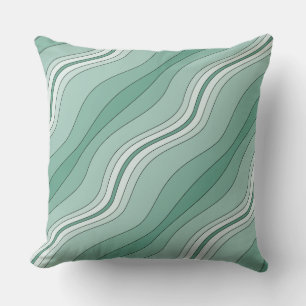 Coussin Lignes en couches dans les tons de l'oreiller à la