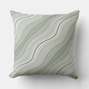 Coussin Lignes en nuances de gris - Lancer l'oreiller