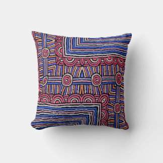 Coussin Lignes et cercles Abstraits