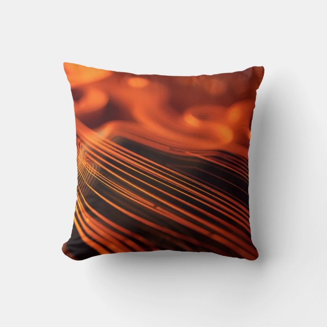 Coussin Lignes floues dans les neutrons chauds (Recto)