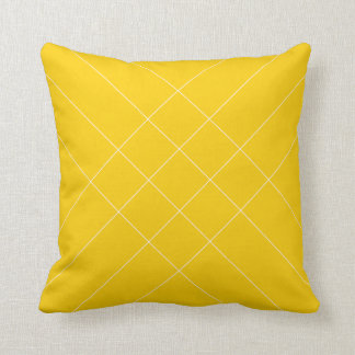 Coussin Lignes grisées jaunes