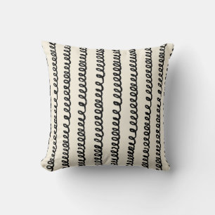 Coussin Lignes minimalistes de base simples en forme de va