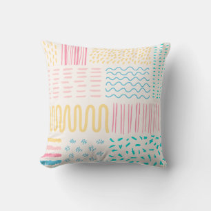 Coussin Lignes motifs
