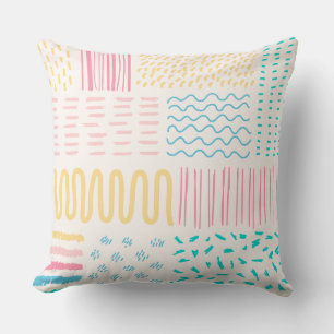 Coussin Lignes motifs