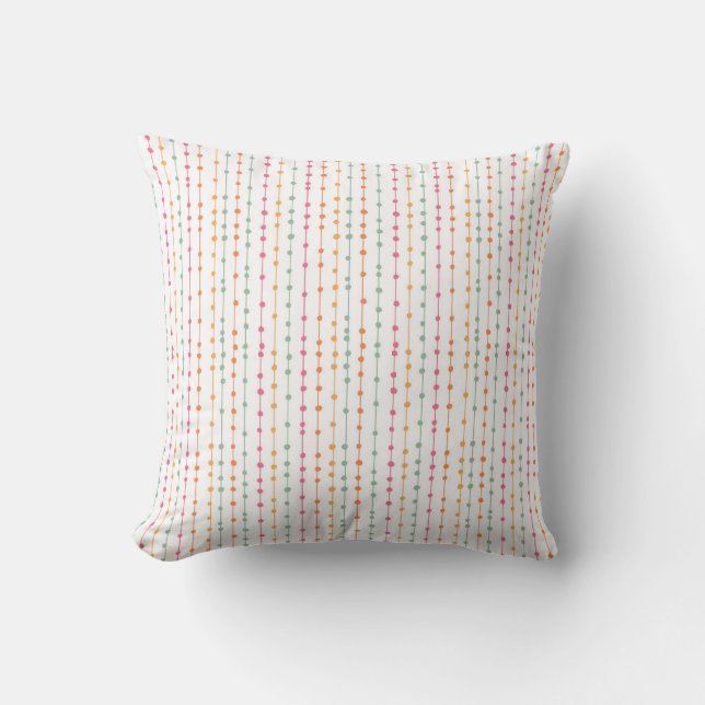 Coussin Lignes pointillées verticales (Recto)
