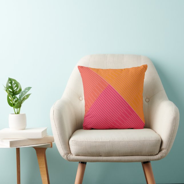 Coussin Lignes stylées simples 2 (Chaise)