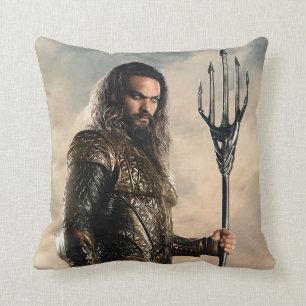 Coussin Ligue de Justice   Aquaman Sur Le Champ De Bataill