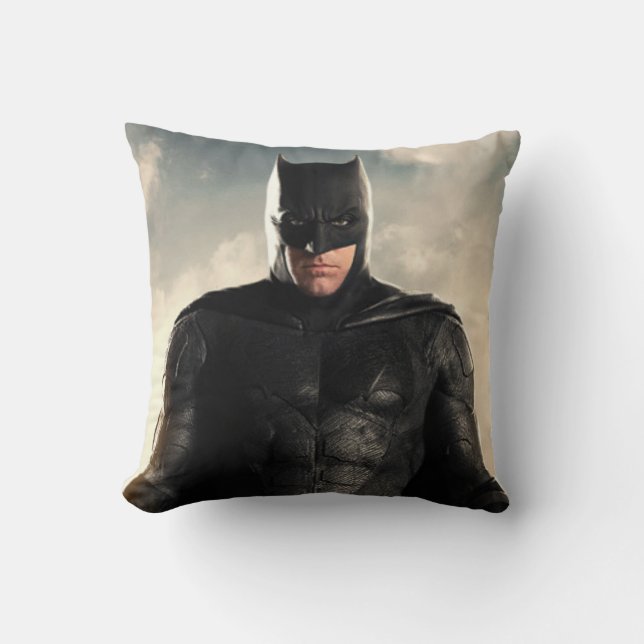 Coussin Ligue de Justice | Batman Sur Le Champ De Bataille (Recto)