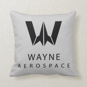 Coussin Ligue de Justice   Logo Wayne Aerospace