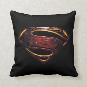 Coussin Ligue de Justice   Symbole de superman métallique