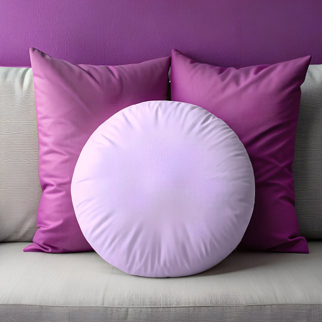Coussin Lilac (Lilac Solid Round Pillow)