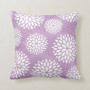 Coussin Lilac Purple Fleurs Modernes