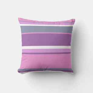 Coussin Lilac rayures