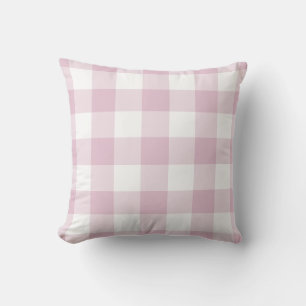 Coussin Lilac violet et blanc En vichy Motif