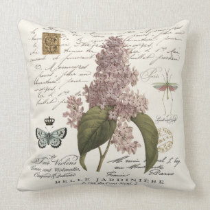 Coussin lilas français vintages modernes