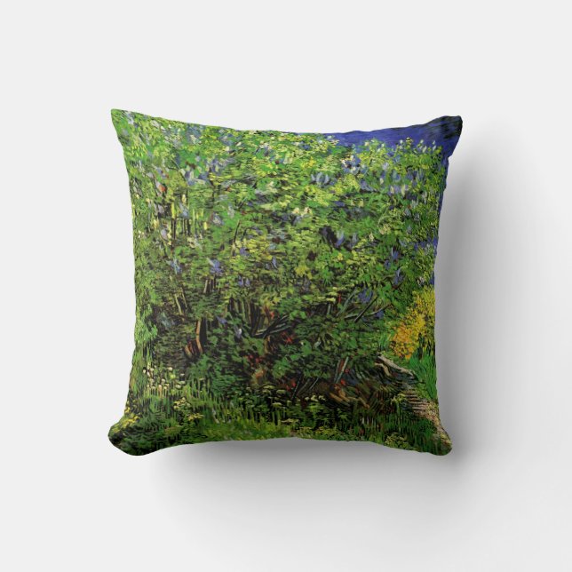 Coussin Lilas par Vincent van Gogh, Fleurs de jardin ancie (Recto)
