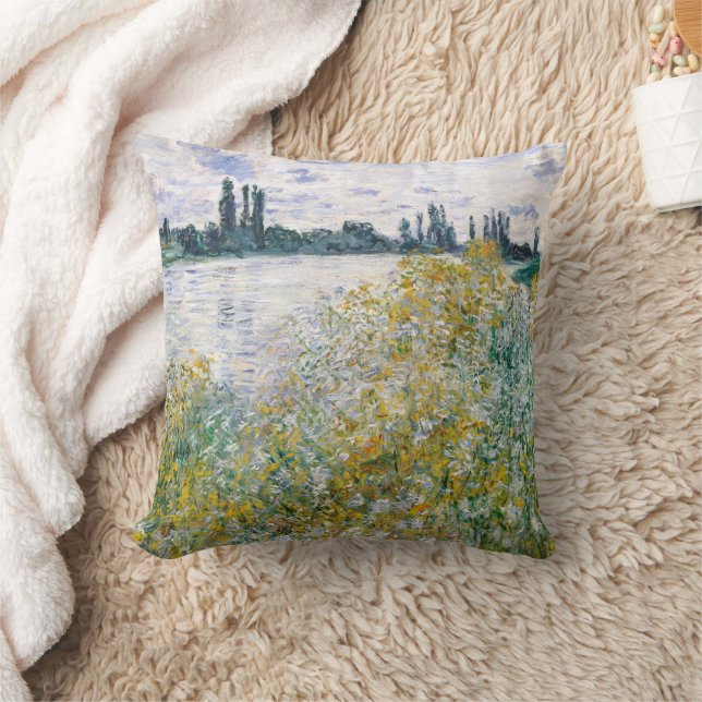 Coussin L'île aux fleurs près de Vétheuil, Monet (Couverture)