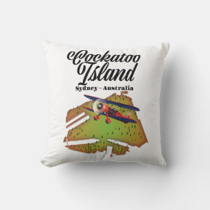 Coussin l'île Cockatoo Sydney Australie