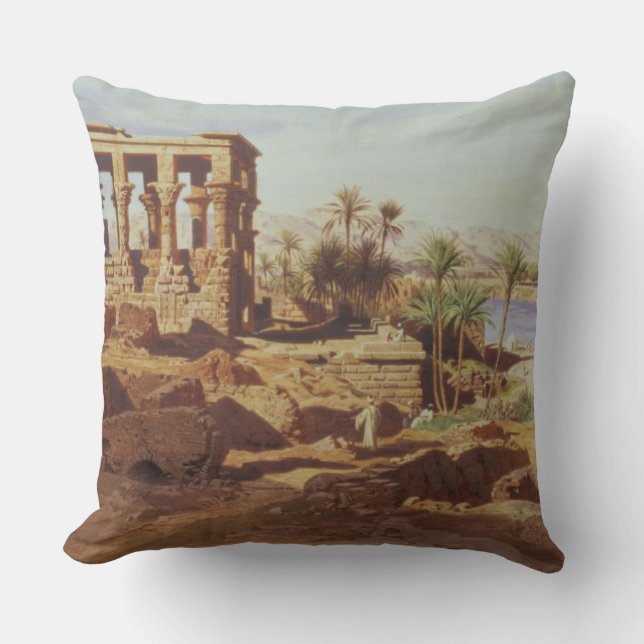 Coussin L'île de Philae, 1866 (la semaine) (Recto)