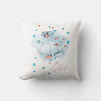 Coussin Lilibet Nommé Cadeaux de BALEINE Magique pour fill