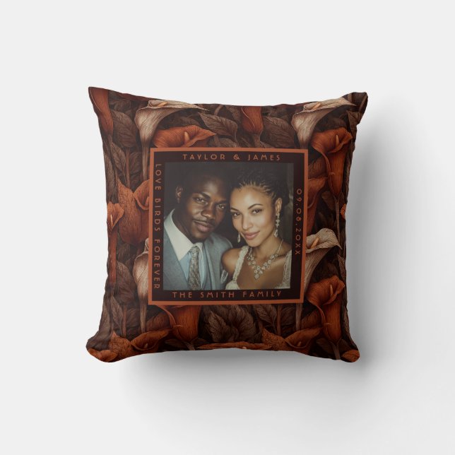 Coussin Lilies calla classiques Jardin Mariage traditionne (Recto)