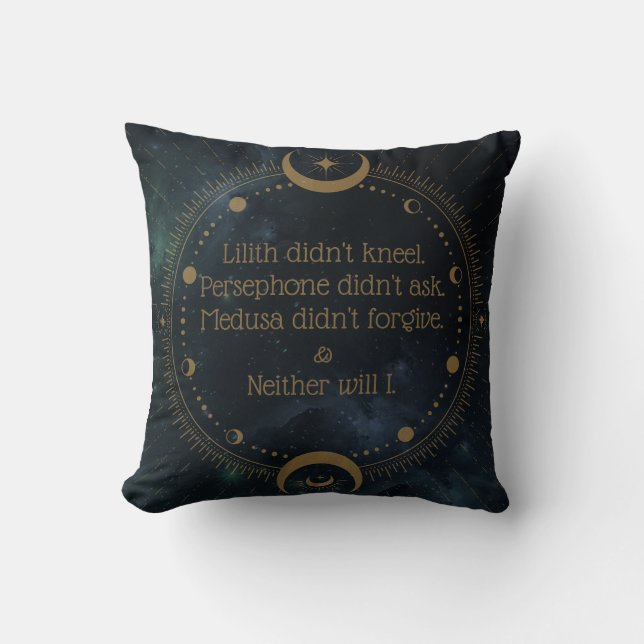 Coussin Lilith n'a pas Kneel Divine Rebellion Inspirationn (Recto)