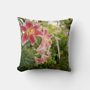 Coussin Lillies roses