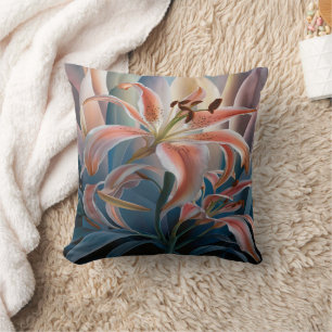 Coussin Lily en floraison chez les Feuilles colorés à Dusk