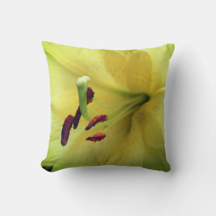 Coussin Lily jaune Fleur vers le haut