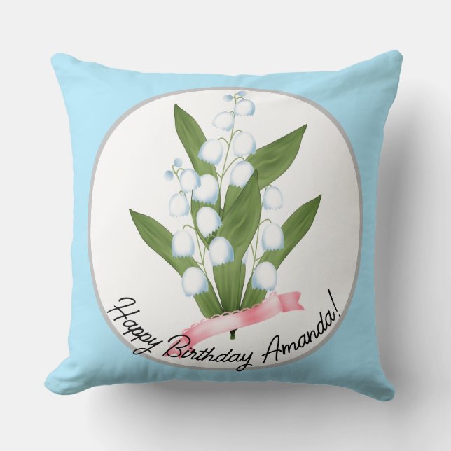 Coussin Lily of the valley (Recto)